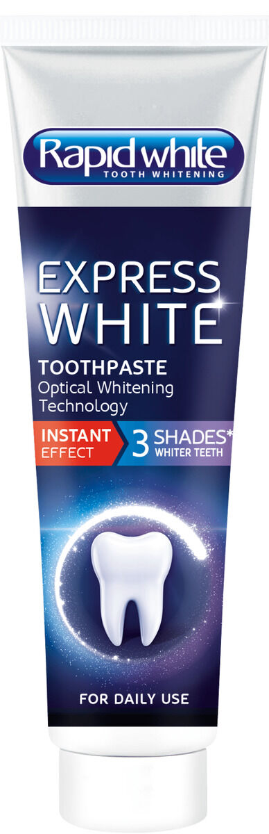 Bionike Rapid White Dentifricio Express White 75ml - Sbiancante Dentale con Formula Potenziata - Rimuovi le Macchie Dentali