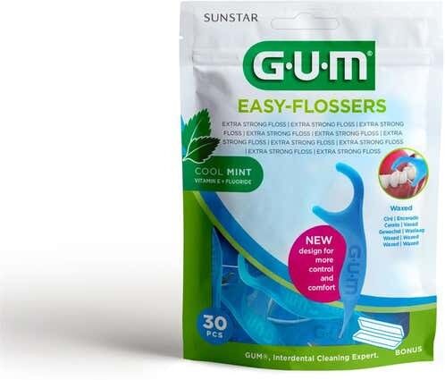 Sunstar Italiana Srl Gum Easy Flossers Forcella 30 Pezzi - Facilita la Pulizia Tra i Denti in Modo Conveniente