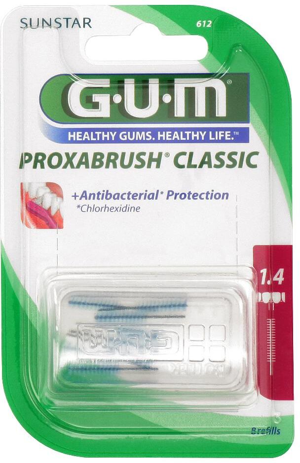 Sunstar Gum Proxabrush Classic 612 Scovolini 8 Pezzi - Pulizia Interdentale Facile ed Efficace