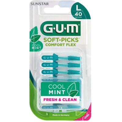 SUNSTAR ITALIANA Srl Gum Soft Pick Comfort Flex Cool Mint Small Scovolino 40 Pezzi - Pulizia e Freschezza per l'Igiene Orale SUNSTAR ITALIANA Srl Gum Soft Pick Comfort Flex Cool Mint Small Scovolino 40 Pezzi - Pulizia e Freschezza per l'Igiene Orale