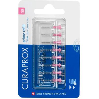 CURADEN AG Curaprox CPS 08 Scovolino Interdentale Prime Refill Pink, 8 Pezzi, Igiene Orale, Carie, Gengivite, Alitosi CURADEN AG Curaprox CPS 08 Scovolino Interdentale Prime Refill Pink, 8 Pezzi, Igiene Orale, Carie, Gengivite, Alitosi