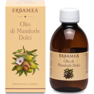 Erbamea Srl Olio di Mandorle Dolci 125ml - Marchio della Bellezza - Olio Emolliente e Idratante