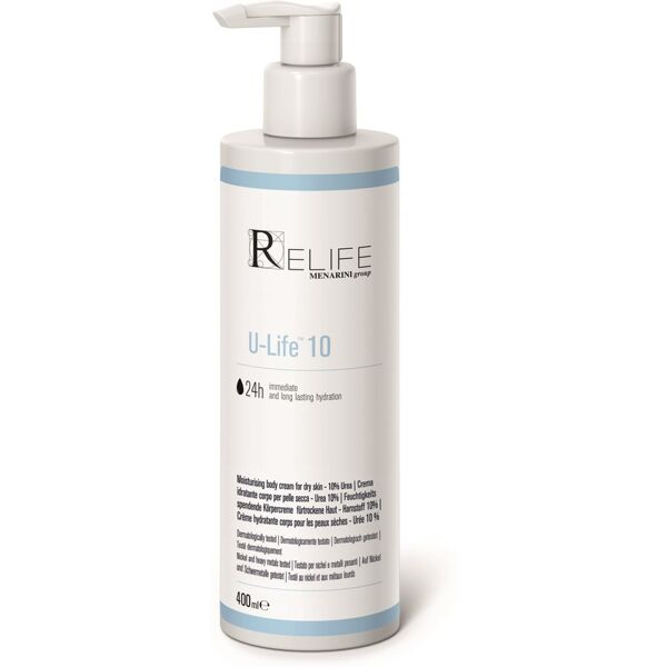 relife srl u-life 10 - crema idratante per pelle secca 400 ml, cura della pelle