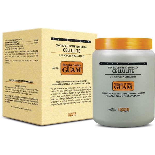 lacote srl guam - fanghi d'alga classici anti-cellulite vaso da 1000g - trattamento corpo detox