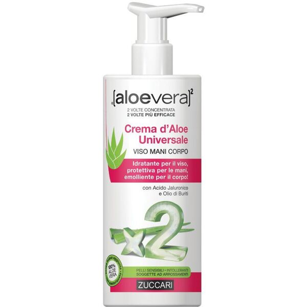 zuccari srl zuccari - aloevera2 crema d'aloe universale viso/mani/corpo 300ml - idratazione naturale per tutta la tua pelle