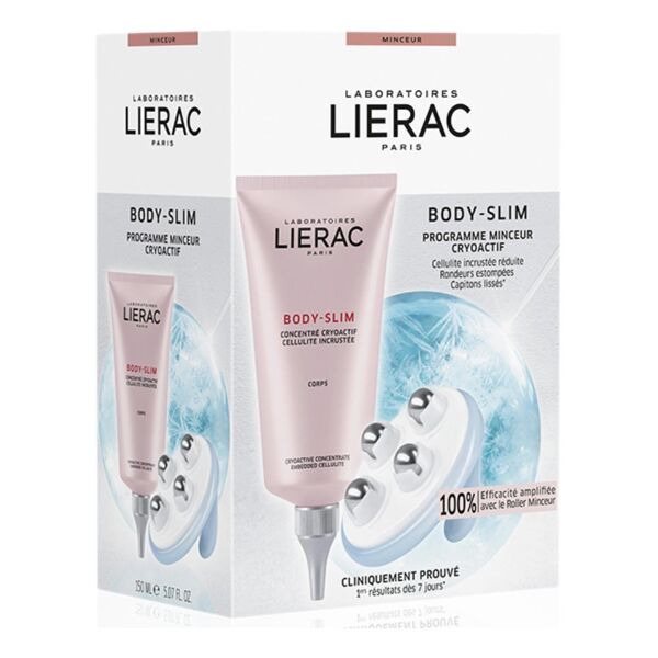 lierac body slim coffret concentrato crioattivo cellulite 150ml + roller snellente massaggiante