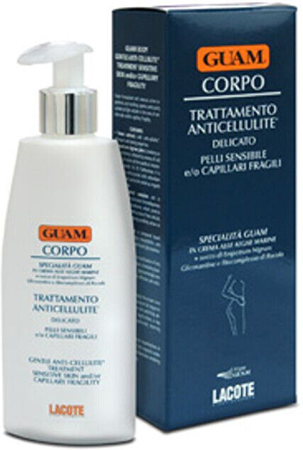 lacote srl guam - crema corpo anticellulite trattamento urto per pelle sensibile 200ml - combatti la cellulite con delicatezza