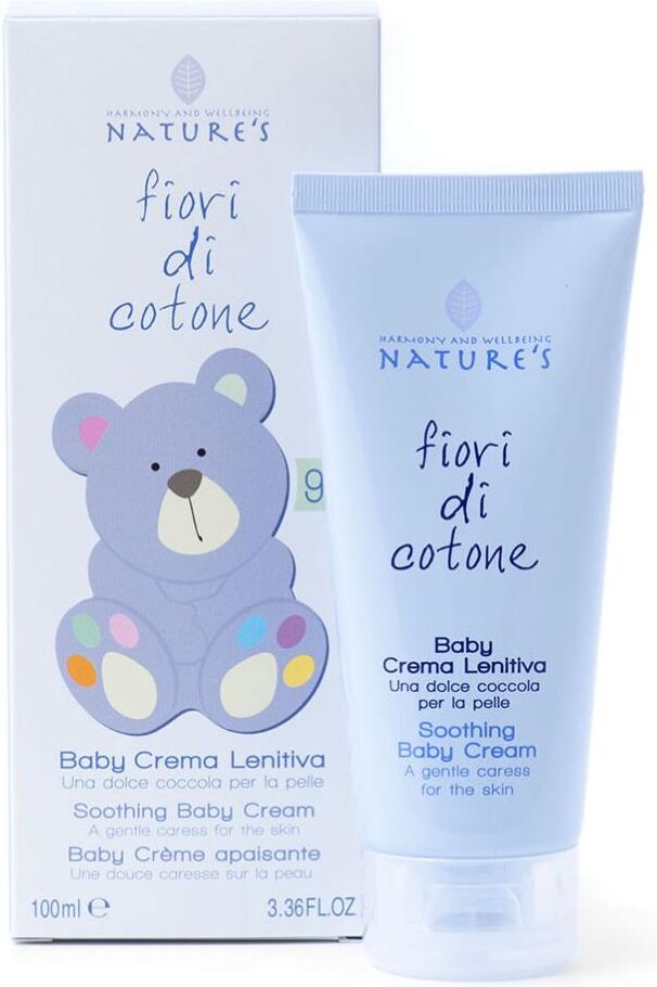 bios line spa nature's fiori di cotone baby crema lenitiva 100ml - crema per la cura della pelle del bambino