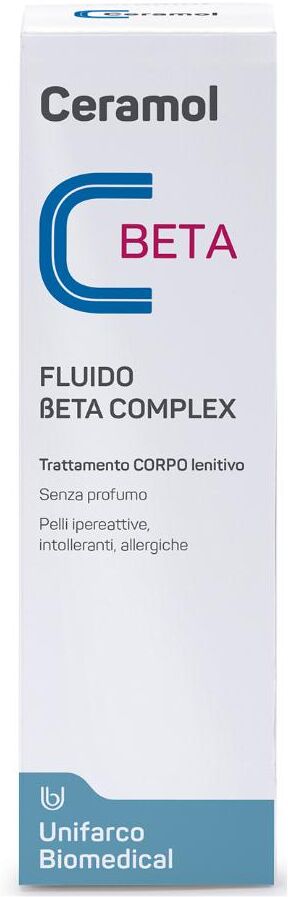 unifarco ceramol beta complex fluido crema corpo 100ml - idratazione profonda per pelle sensibile