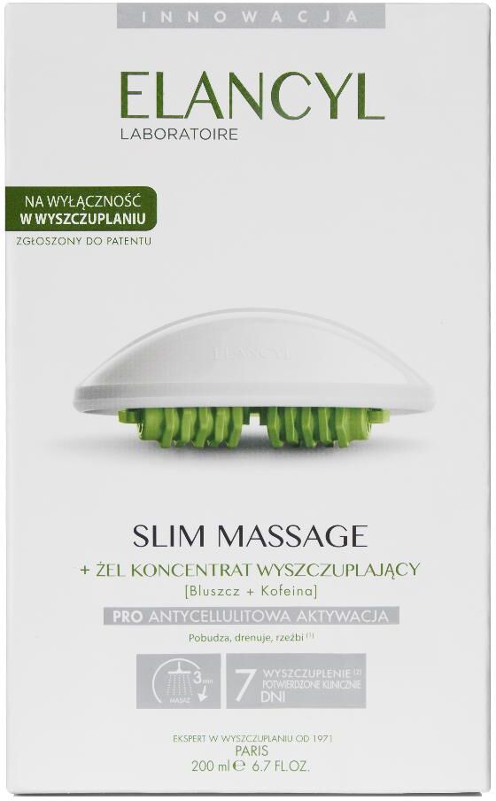 difa cooper spa difa cooper - elancyl slim massage + gel concentrato anticellulite 200ml - kit massaggiatore e trattamento intensivo