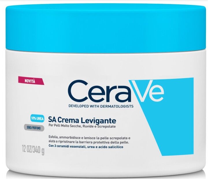 L'Oreal Cerave SA Crema Levigante 340g - Crema Idratante per Pelle Secca e Ruvida