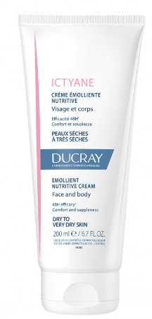 Ducray Ictyane Crema Emolliente Nutritiva 200 ml - Idratazione Profonda per la Tua Pelle