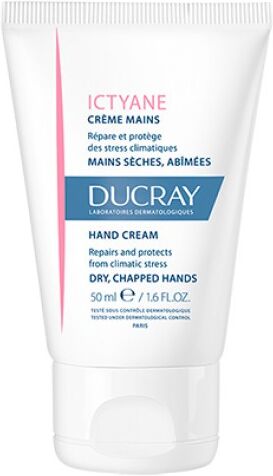 Ducray Ictyane Crema Mani 50 ml - Crema Idratante Emolliente per Mani Secche