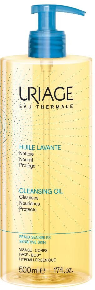 Uriage Olio Lavante 500ml - Olio Detergente Idratante per la Cura della Pelle