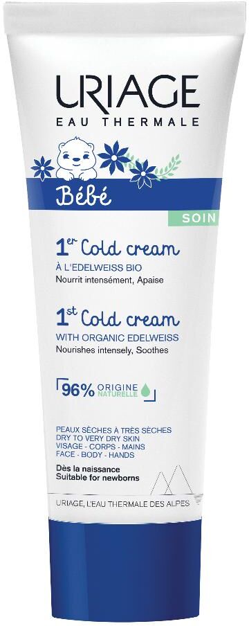 Uriage Bebè - Cold Cream Crema Viso/Corpo 75ml per Idratazione Profonda e Protezione