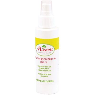 Micovit 125ml Spray Igienizzante Mani - Efficace, Naturale, Viaggio Micovit 125ml Spray Igienizzante Mani - Efficace, Naturale, Viaggio