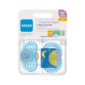 Baby Italia Mam Succhietto Night Caucciù Doppio Maschio 16Mesi+