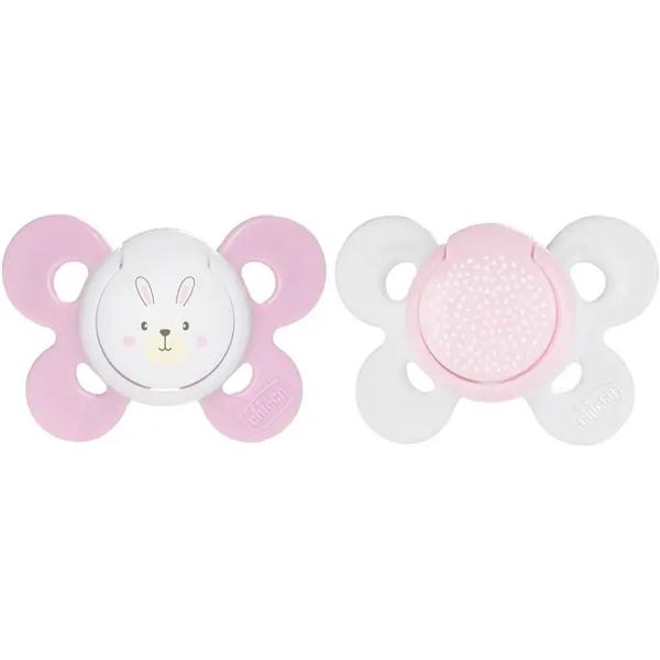 chicco succhietto physio comfort girl silicone 6-12 mesi 2 pezzi per il comfort del tuo bambino