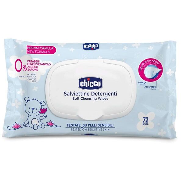 chicco salviettine detergenti 72 pezzi plaq