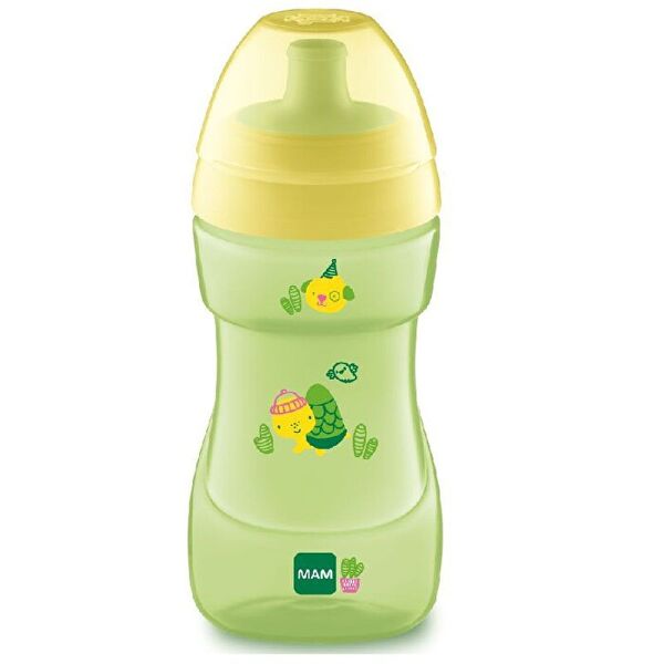baby italia mam sports cup tazza antigoccia colore verde 12+ mesi 330 ml