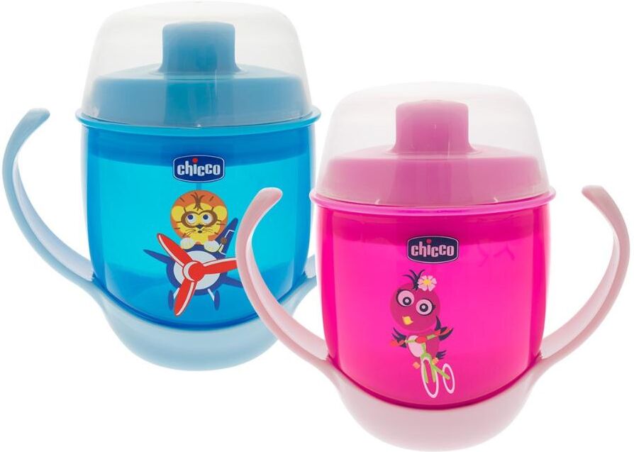 chicco ch tazza pappa 12+ rosa&azz