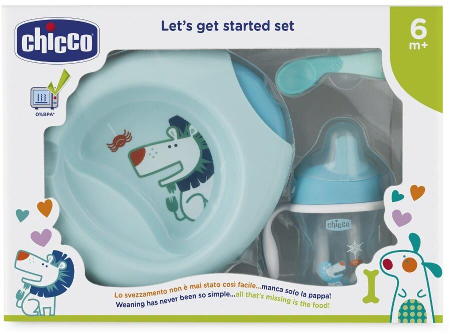 chicco set pappa azz. 6m+