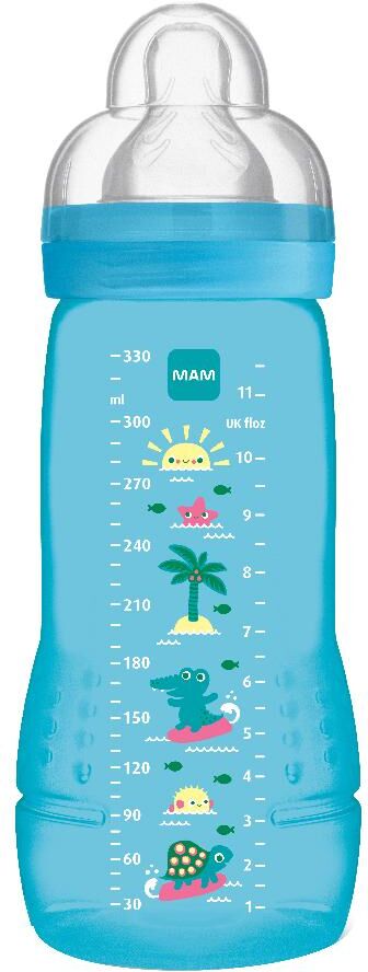 baby italia mam easy active biberon bimbo 4+mesi 330 ml