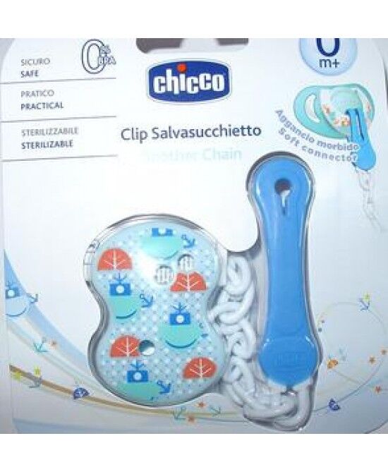 Chicco Clip SalvaSucchietto Blu 0m+