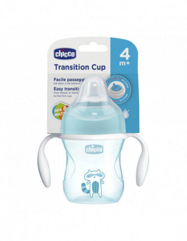 Chicco Tazza Transition Azzurra 4m+