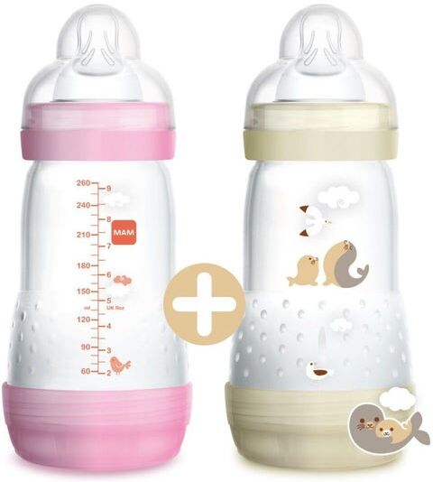 Baby Italia Mam Biberon Easy Start 260 ml Femmina 2 Pezzi