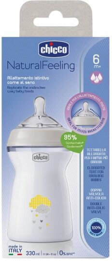 Chicco CH Bib.NatFeel*PL Uni 6m+330ml