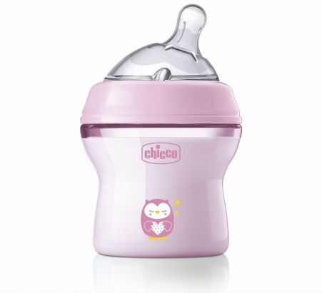 Chicco Biberon Natural Feeling Flusso Lento 0 mesi+ Bimba 150ml - Alimentazione Infantile