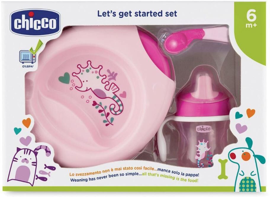 Chicco Set Pappa Rosa 12m+