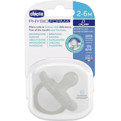 Chicco Succhietto Physioforma Soft Luxe 2-6 Mesi Neutro 1 Pezzo - Ciuccio Morbido e Igienico Chicco Succhietto Physioforma Soft Luxe 2-6 Mesi Neutro 1 Pezzo - Ciuccio Morbido e Igienico