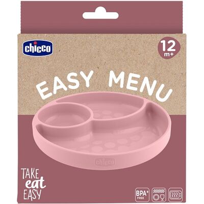 Chicco CH PIATTO PORZIONATO ROSA 12M Chicco CH PIATTO PORZIONATO ROSA 12M