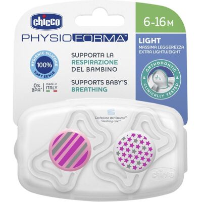 Chicco CH Succh.Light Girl Sil. 6m2pz Chicco CH Succh.Light Girl Sil. 6m2pz