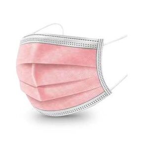 Dispositivi Anti-Covid Mascherina Chirurgica 360mask02/r Rosa 10 Pezzi