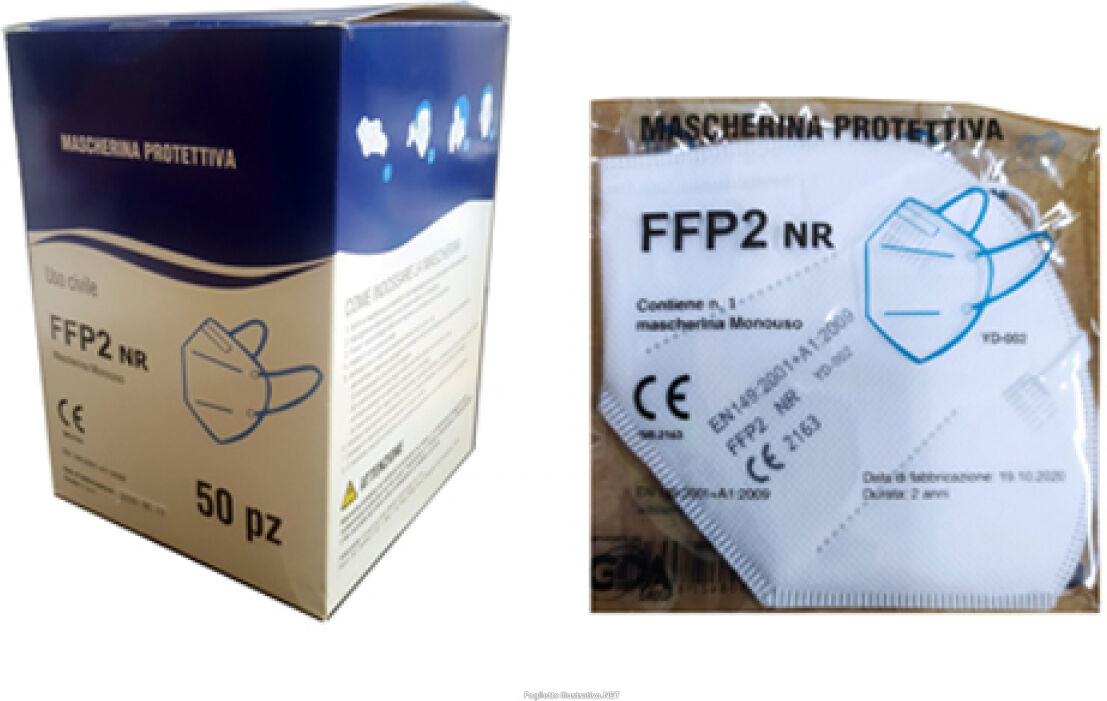 gda srl yd-002 maschera ffp2 s/valv1pz