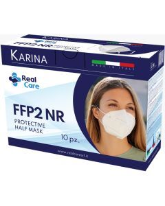 dispositivi anti-covid mascherina ffp2 taglia s bianca 10 pezzi