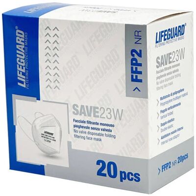 RAYS SpA MASCHERINA LIFEGUARD FFP2 20PZ RAYS SpA MASCHERINA LIFEGUARD FFP2 20PZ