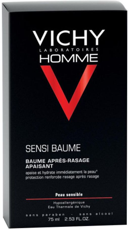 L'Oreal Vichy Homme Sensi-Baume Ca 75ml - Idratazione e comfort per la pelle sensibile dopo la rasatura