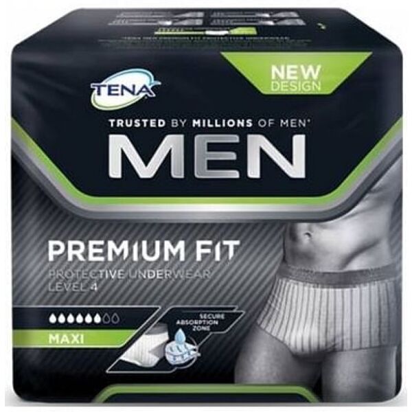 essity tena men premium fit livello 4 mutandina assorbente uomo taglia l 8 pezzi 