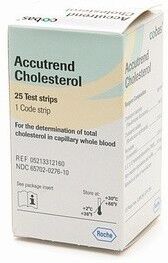 roche diagnostics spa accutrend cholesterol 25 strisce - strisce per misurazione del colesterolo