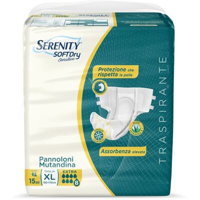 Serenity Spa Serenity Pannoloni XL - Pannoloni Incontinenza Serenity Spa Serenity Pannoloni XL - Pannoloni Incontinenza