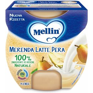 Danone Nutricia Spa Soc.Ben. Mellin Merenda Latte Banana 2 x 100g - Alimento per Bambini 6 Mesi+