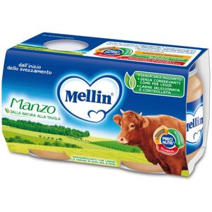 Danone Nutricia Spa Soc.Ben. Mellin Omogenizzato Manzo  - Alimento per Bambini Senza Glutine