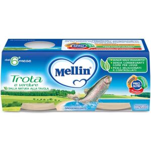 Danone Nutricia Spa Soc.Ben. Mellin Omogenizzato Trota 2x80g - Alimento per l'Infanzia Senza Glutine