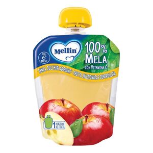 Danone Nutricia Spa Soc.Ben. Mellin 100% Mela 90g - Merenda per Bambini Senza Zuccheri Aggiunti