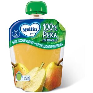 Danone Nutricia Spa Soc.Ben. Mellin 100% Pera - Merenda per Bambini Senza Zuccheri Aggiunti (90g)