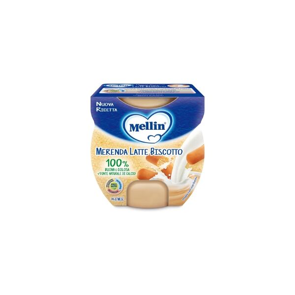 danone nutricia spa soc.ben. mellin merenda latte biscotto 2x100g - alimento per bambini 6 mesi+